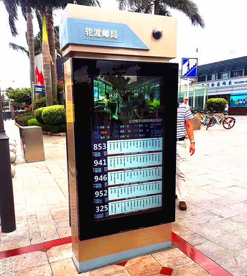 중국 금속 상자 옥외 터치스크린 간이 건축물 65&quot; 전시를 광고하는 안드로이드 택시 버스 이중 와이파이 협력 업체