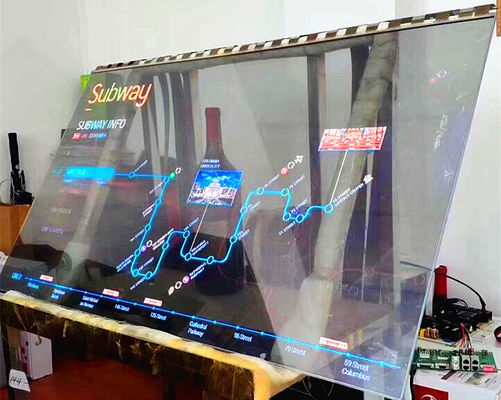중국 큰 투명한 OLED 터치스크린/얇은 투명한 영상 유리제 스크린 협력 업체