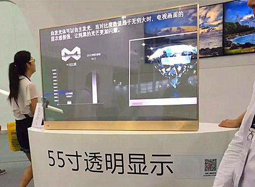 중국 55 인치 투명한 OLED 스크린, 다기능 Foldable OLED 전시 협력 업체