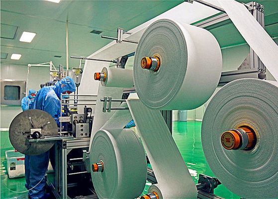 중국 저잡음 외과 가면 기계/가면 생산 라인 220V 협력 업체