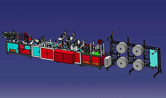 중국 모듈 디자인 외과 가면 기계/자동적인 가면 기계 협력 업체
